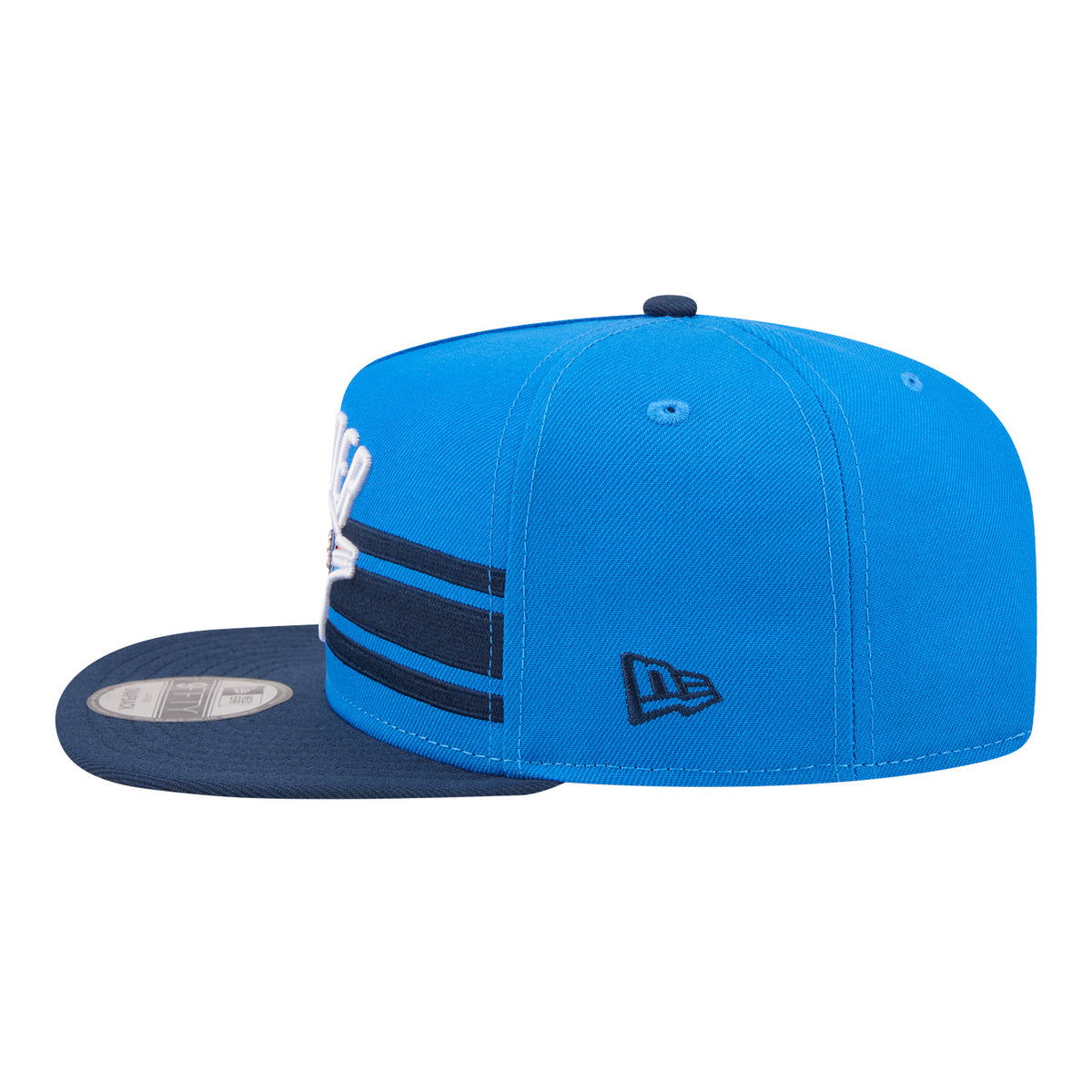 OKC Thunder New Era 9Fifty A-Frame 2026-27 NBA Tip-Off Hat in Blue - Left Side View