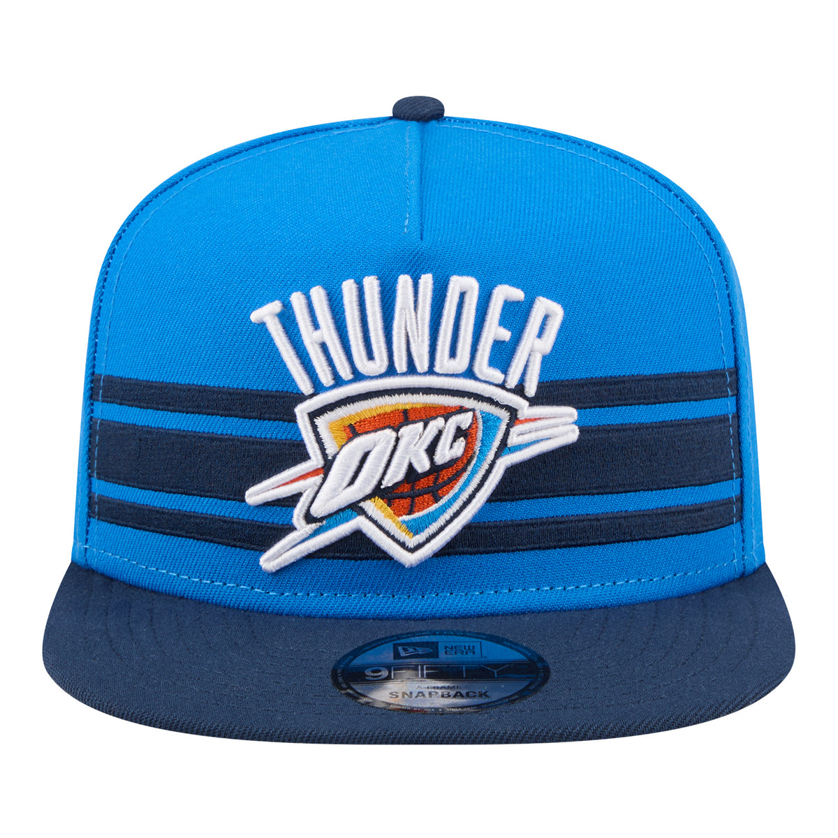 OKC Thunder New Era 9Fifty A-Frame 2026-27 NBA Tip-Off Hat in Blue - Front View