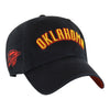 2024-25 OKLAHOMA CITY THUNDER 47 BRAND CITY EDITON CLEAN UP HAT IN BLACK - FRONT RIGHT VIEW