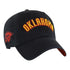 2024-25 OKLAHOMA CITY THUNDER 47 BRAND CITY EDITON CLEAN UP HAT IN BLACK - FRONT RIGHT VIEW