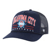 2025-26 OKC THUNDER 47 BRAND CITY EDITION HITCH HAT In Navy - Front Left View