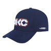 2025-26 CITY EDITION OKC THUNDER PRO STANDARD PRO PINCH SNAPBACK in Blue - Front Left View