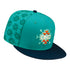 OKC Thunder New Era 9Fifty Native AOP Teal Snapback - Front Right View