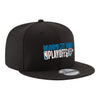 NEW ERA THUNDER PLAYOFF STACKED 950 SNAPBACK IN BLACK - FRONT RIGHT VIEW