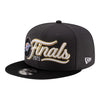 OKC THUNDER 2025 WCF CHAMPIONS LOCKER ROOM HAT in Black - Angled Left View