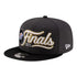 OKC THUNDER 2025 WCF CHAMPIONS LOCKER ROOM HAT in Black - Angled Left View