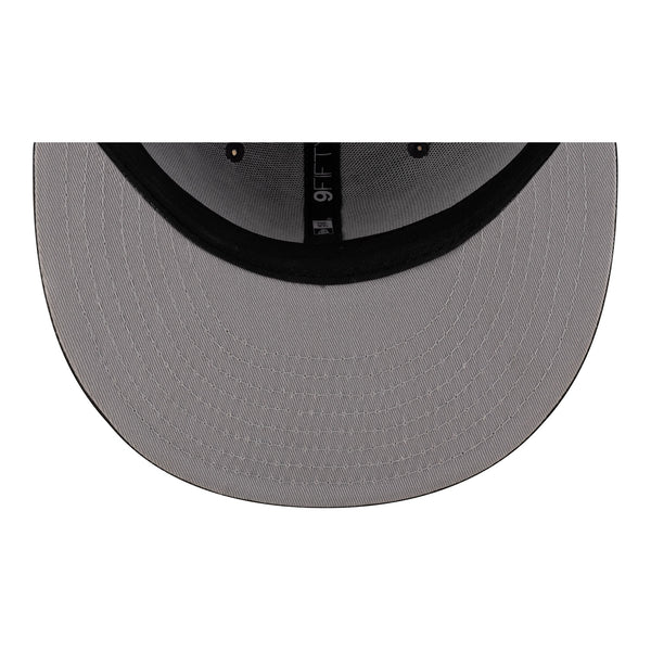OKC THUNDER 2025 WCF CHAMPIONS LOCKER ROOM HAT in Black - Underbrim View