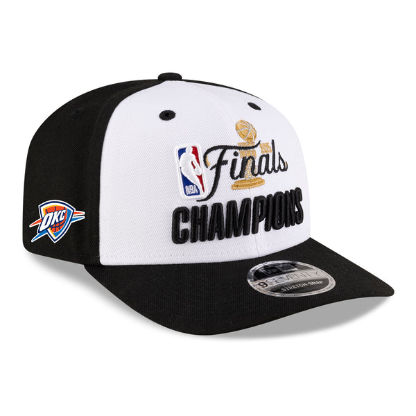 OKC Thunder 2025 NBA Champions Parade 970 SS Snapback in Black - Front Right View