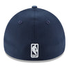 OKC Thunder 2025 NBA Championship 3930 Side Patch Flex-Fit Hat in Blue - Back View