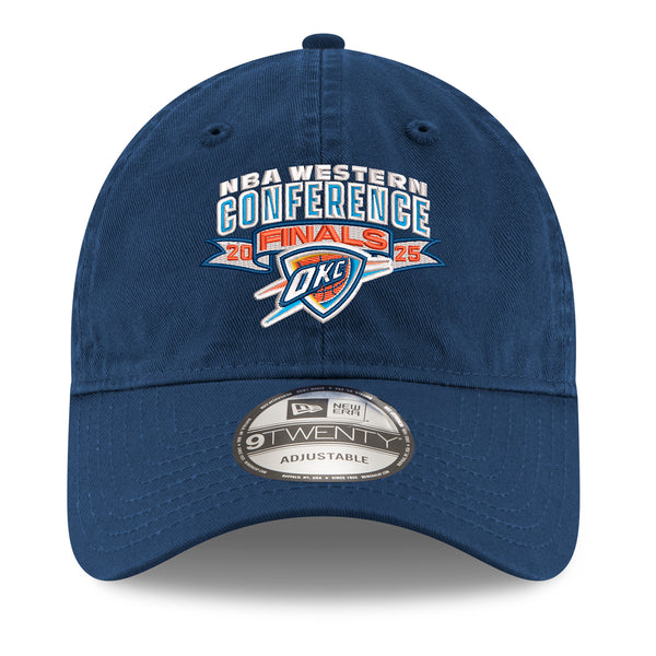 OKC Thunder 2025 WCF 920 Adjustable Hat in Blue - Front View