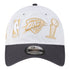 OKC THUNDER NEW ERA RING CEREMONY 920 ADJUSTABLE HAT in White - Front View