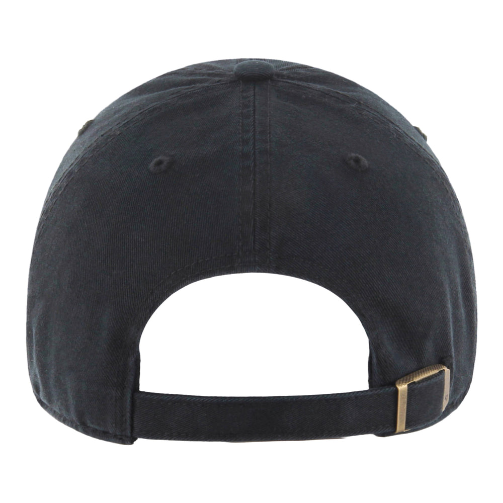 OKC THUNDER 2024-25 CHAMPIONS SCRIPT CLEAN UP HAT in Black - Back View