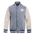 OKC THUNDER VARSITY BLUES BUTTON UP JACKET IN BLUE - FRONT VIEW
