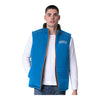 OKC THUNDER GIII REVERSIBLE SHERPA FULL-ZIP VEST ON MODEL - FRONT VIEW 2