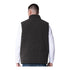 OKC THUNDER GIII REVERSIBLE SHERPA FULL-ZIP VEST ON MODEL - BACK VIEW