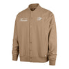 OKC THUNDER 47 BRAND FOUNDATION TWILL BOMBER JACKET in Brown - Front View