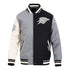 OKC Thunder Pro Standard Colorblock Varsity Jacket in Black - Front View
