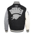 OKC Thunder Pro Standard Colorblock Varsity Jacket in Black - Back View