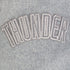 OKC Thunder Pro Standard Colorblock Varsity Jacket in Black - Sleeve Detail 