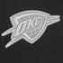 OKC Thunder Pro Standard Colorblock Varsity Jacket in Black - Chest Detail
