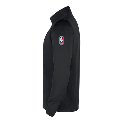 OKC Thunder Nike Shield Black Quarter Zip in Black - Left Side View