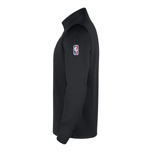 OKC Thunder Nike Shield Black Quarter Zip in Black - Left Side View