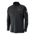 2024-25 OKLAHOMA CITY THUNDER CITY EDITION NIKE HALF-ZIP JACKET IN BLACK - FRONT VIEW