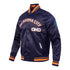 2025-26 CITY EDITION OKC THUNDER PRO STANDARD BOMBER JACKET in Blue - Front Left View