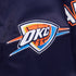 2025-26 CITY EDITION OKC THUNDER PRO STANDARD BOMBER JACKET in Blue - sleeve View