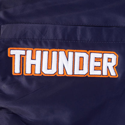 2025-26 CITY EDITION OKC THUNDER PRO STANDARD BOMBER JACKET - Pocket Hem detail