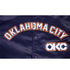 2025-26 CITY EDITION OKC THUNDER PRO STANDARD BOMBER JACKET - Chest Detial View