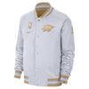OKC Thunder 2025 Ring Ceremony White Nike Jacket - Front View