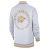OKC Thunder 2025 Ring Ceremony White Nike Jacket - Back View