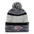 OKC THUNDER COPELAND CUFF KNIT HAT IN GREY - FRONT VIEW