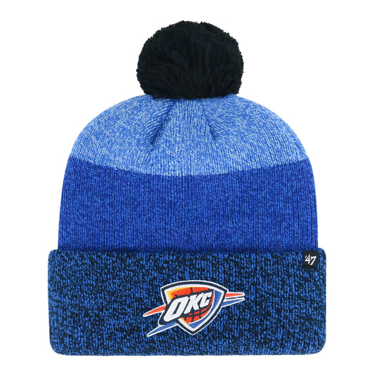 47 BRAND OKC THUNDER DARK FREEZE CUFF KNIT HAT