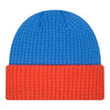 OKC THUNDER NEW ERA WAFFLE CUFF BEANIE IN BLUE - BACK VIEW