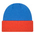 OKC THUNDER NEW ERA WAFFLE CUFF BEANIE IN BLUE - BACK VIEW