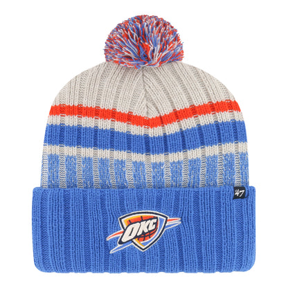 OKC THUNDER 47 BRAND LONG RANGE POM KNIT - Front View
