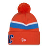 OKC THUNDER NEW ERA STATEMENT POM CUFF KNIT in orange - Side View
