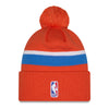 OKC THUNDER NEW ERA STATEMENT POM CUFF KNIT in orange - Back View