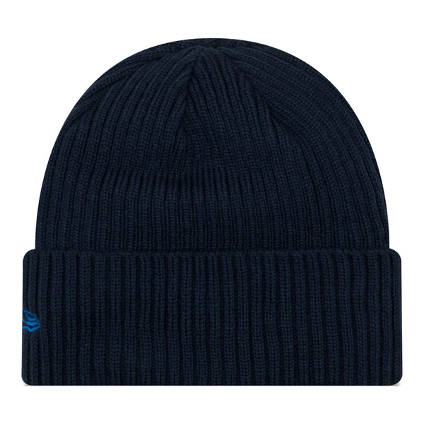 OKC THUNDER NEW ERA CLASSIC NAVY CUFF BEANIE in Blue - Black View