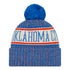 OKC THUNDER NEW ERA CITY STRIPED POM KNIT in Blue - Back View