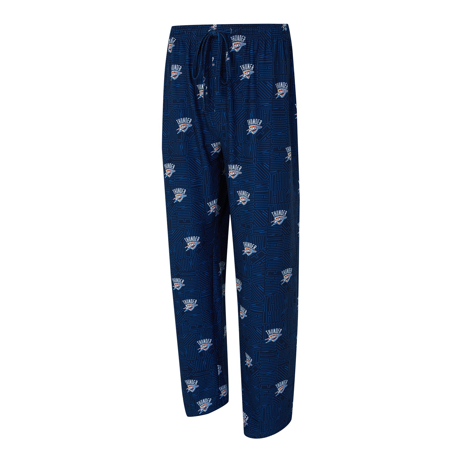 OKC THUNDER CONCEPTS SPORT ALL OVER PRINT PAJAMA PANTS in Blue - Front View