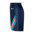 2025-26 CITY EDITION OKC THUNDER NIKE SWINGMAN SHORTS in Blue - Side View