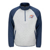 OKC THUNDER GIII QUILTED RAGLAN 1/4 ZIP