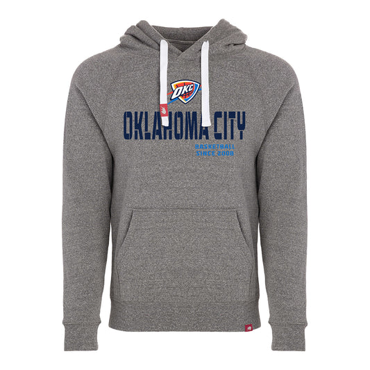Oklahoma City Thunder Sportiqe Olsen Wordmark Hooded Sweatshirt - front view