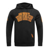 OKC THUNDER PRO STANDARD PEBBLED LEATHER HOODIE - Front View