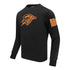 OKC THUNDER PRO STANDARD PEBBLED LEATHER CREWNECK SWEATSHIRT - Front View