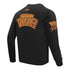 OKC THUNDER PRO STANDARD PEBBLED LEATHER CREWNECK SWEATSHIRT - Back View