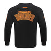 OKC THUNDER PRO STANDARD PEBBLED LEATHER CREWNECK SWEATSHIRT - Back View